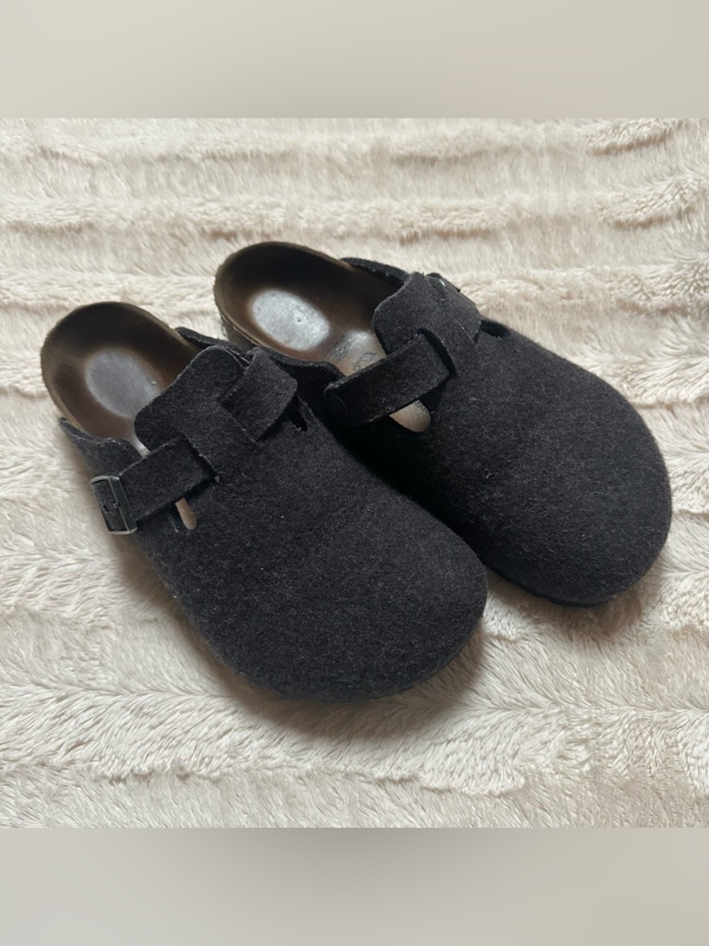 Birkenstock Boston Wool Clog Size 38